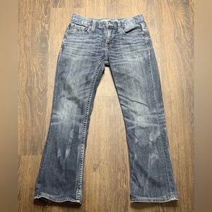 BKE Buckle Mens 29R Jeans Aiden Boot Leg Denim Dark Wash